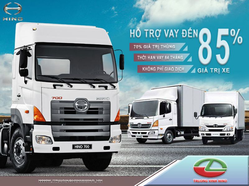 Vay mua xe Hino - Vay mua xe tải Hino trả góp tháng 1 - 2023