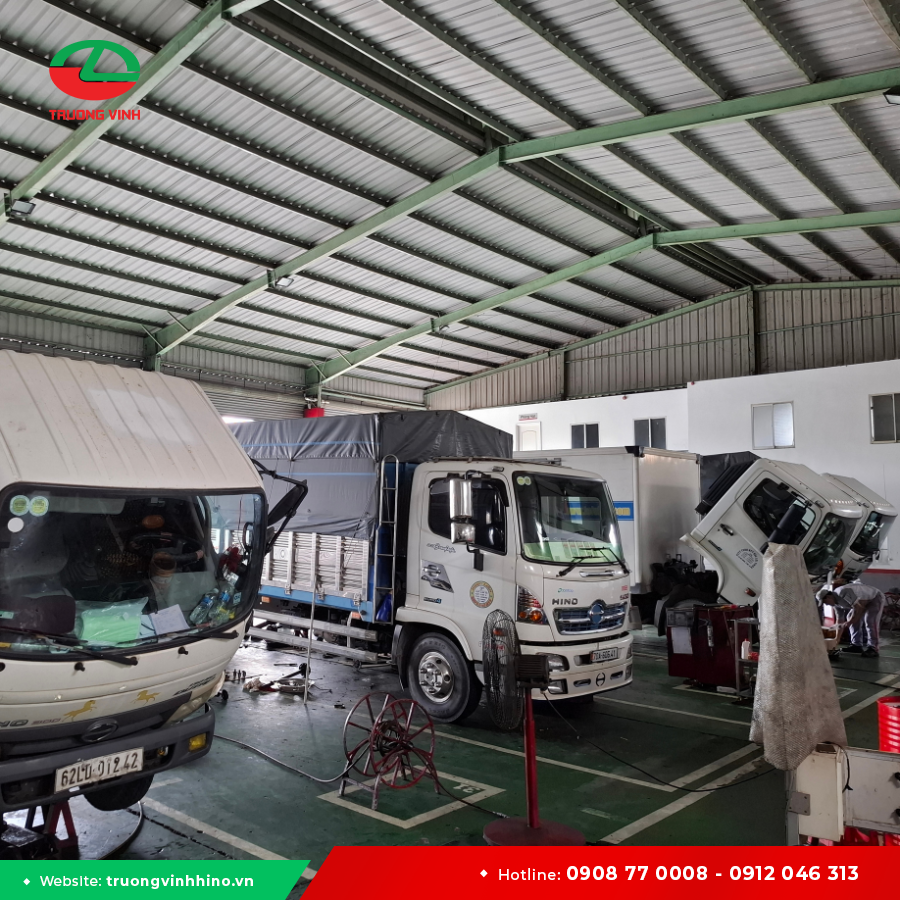 Trường Vinh Hino Đồng Tháp: Xưởng Dịch Vụ & Phụ Tùng Chính Hãng
