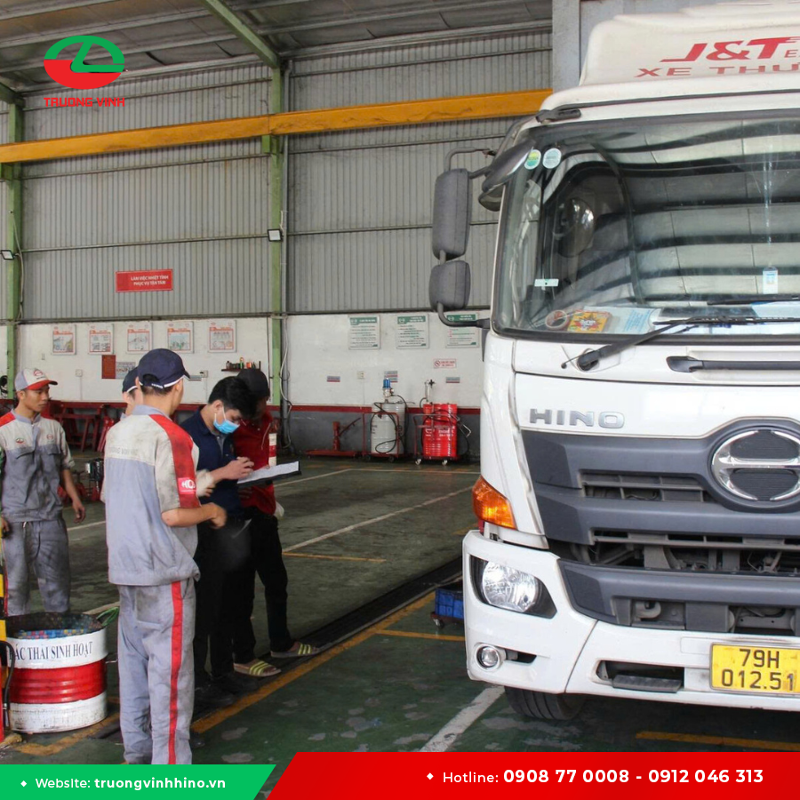  Bảo Dưỡng Xe Hino Chuẩn 5 Sao Tại Trường Vinh Hino | Quy Trình Chuyên Nghiệp