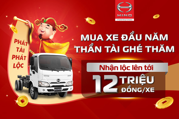 RƯỚC XE HINO XZU ĐẦU NĂM NHẬN NGAY LỘC VÀNG