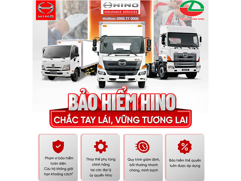 Hino Việt Nam ra mắt dịch vụ Bảo Hiểm Hino